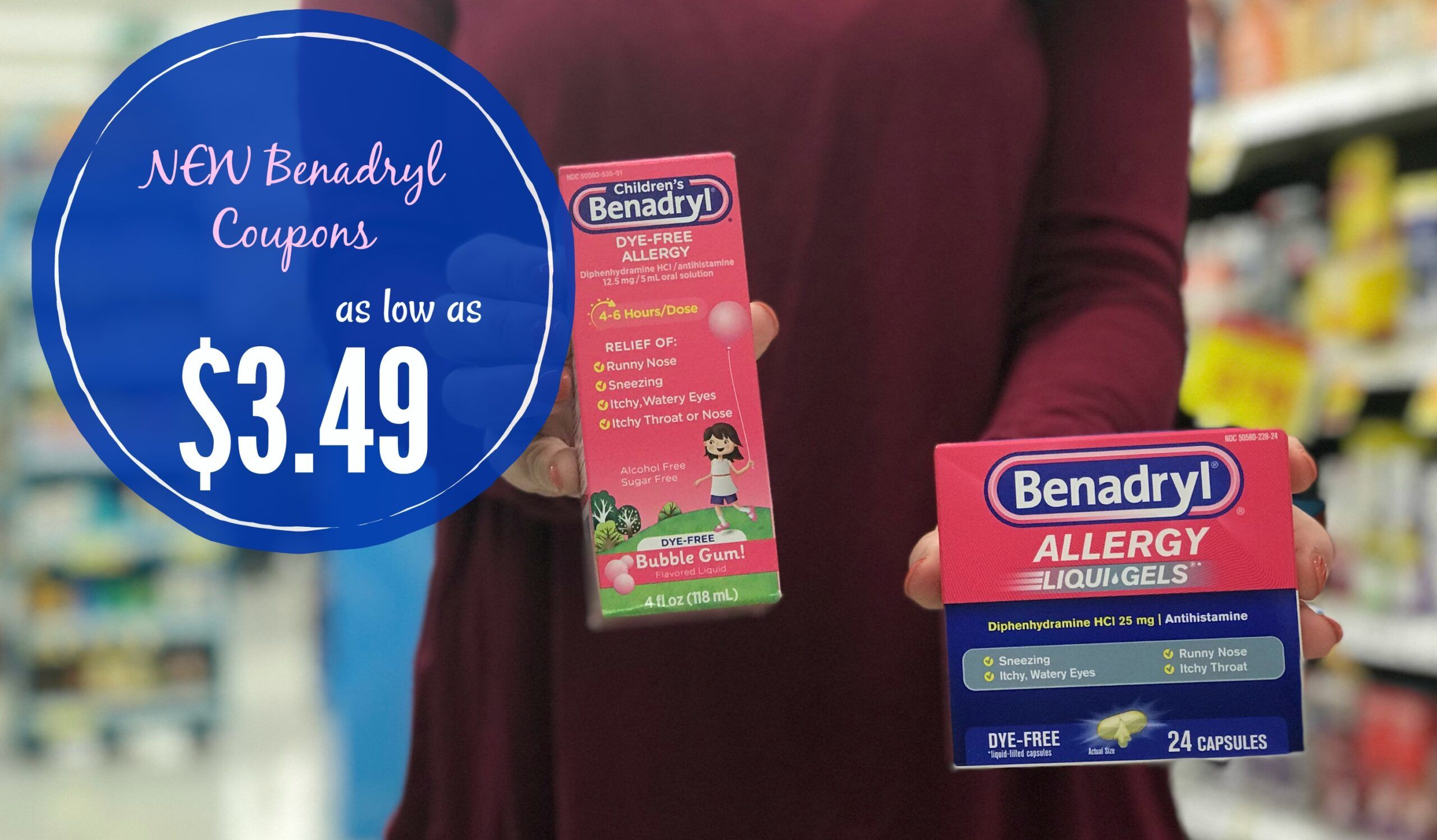 NEW Benadryl Coupons = Adult Products as low as $3.49 and Children's ...