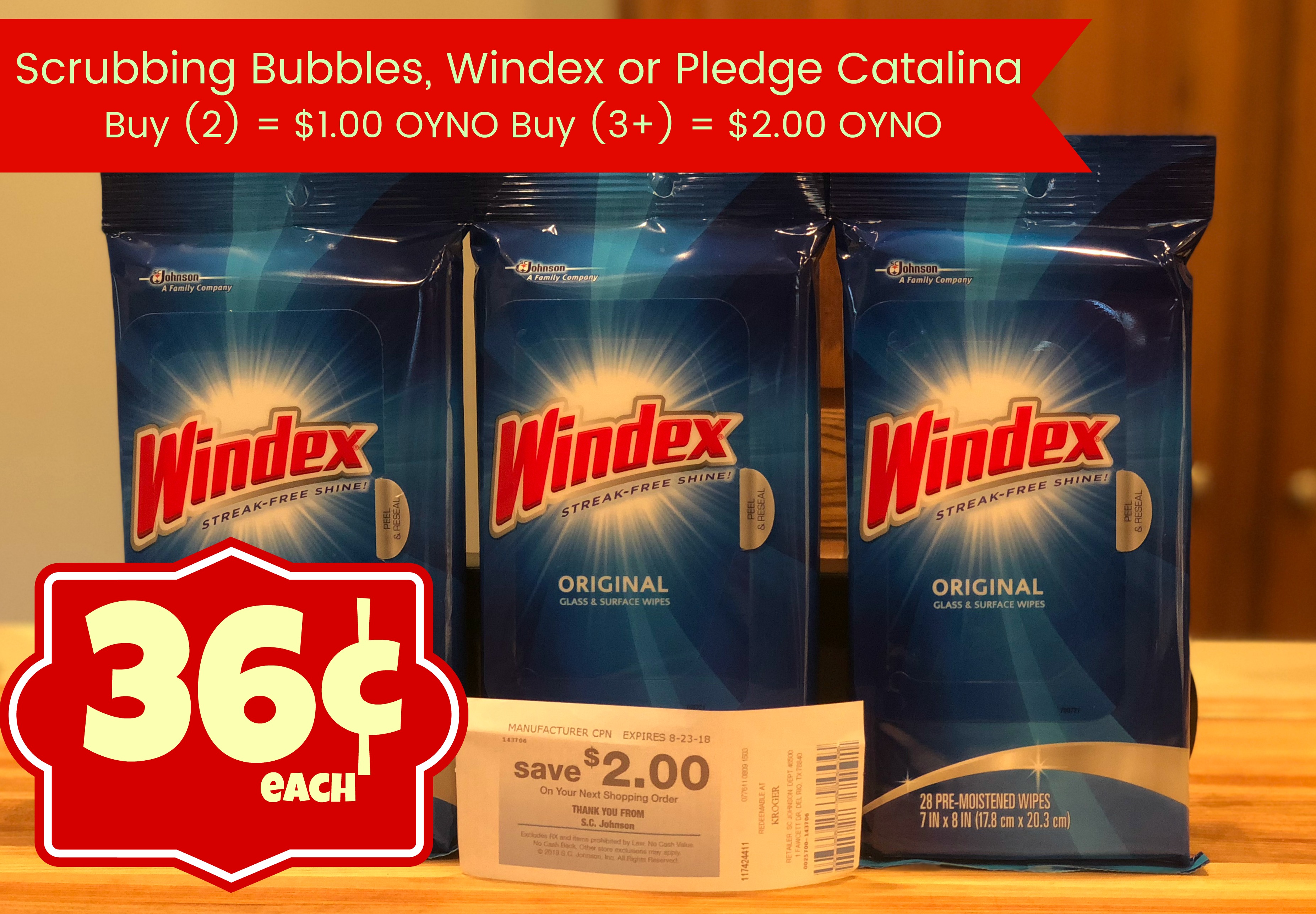 Windex Wipes as low as $0.36 each with Kroger Mega Event! - Kroger