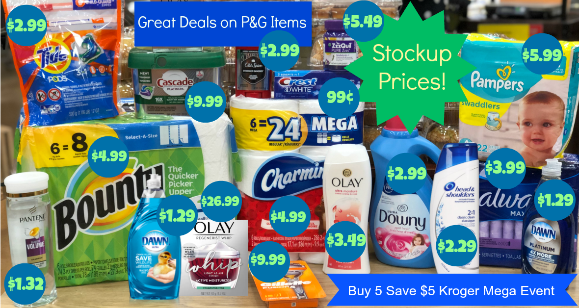 P&G products for Giant Homegating promotion - Cookwith5Kids