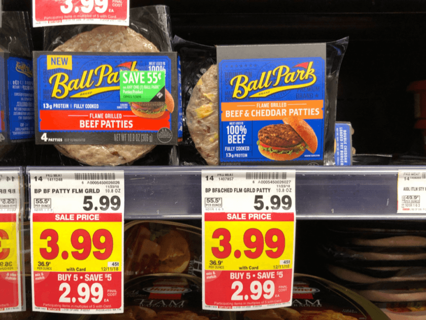 Ball Park Beef Patties ONLY 1.99 with Kroger Mega Event! Kroger Krazy