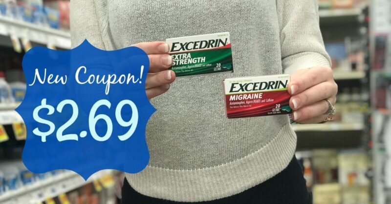 NEW Excedrin Coupon | Print &amp; Save OR Use NOW and Pay Just $2.69 at ...