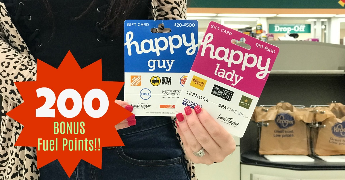 200 BONUS Fuel Points on Happy & Choice Gift Cards at