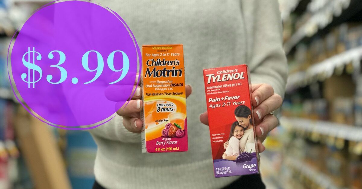 Children's Motrin/Tylenol JUST 3.99 at Kroger! (Reg Price 6.29