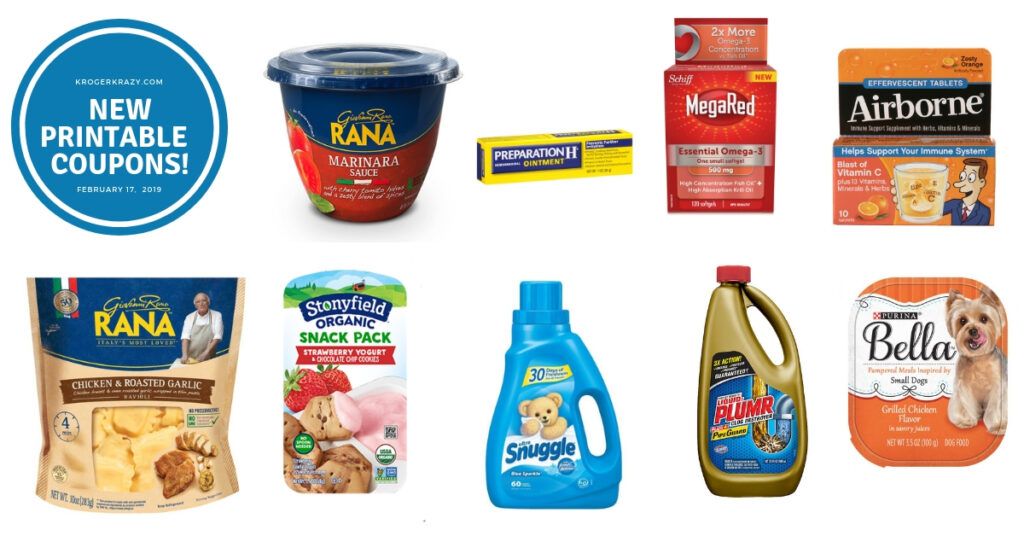 New Printable Coupons!! Giovanni Rana, Airborne, Purina, Pepsi, Snuggle ...