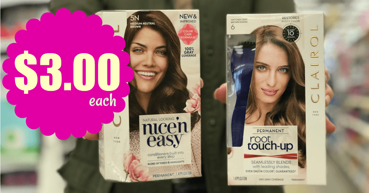 Clairol Hair Color as low as 3.00 each at Kroger!! Kroger Krazy
