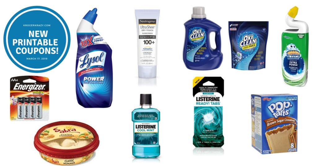 New Printable Coupons! Sabra, AXE, Colgate, Schick, Lysol, Glade, Scrubbing Bubbles AND MORE ...