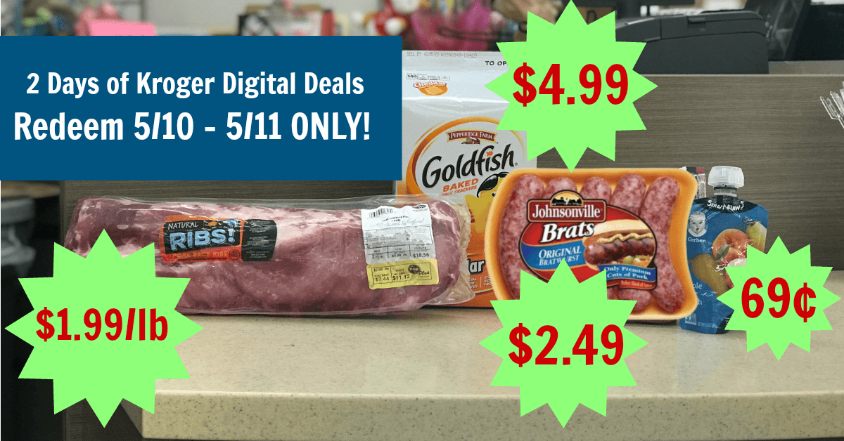 2 Days of Kroger Digital Deals for Friday and Saturday (5/105/11 ONLY