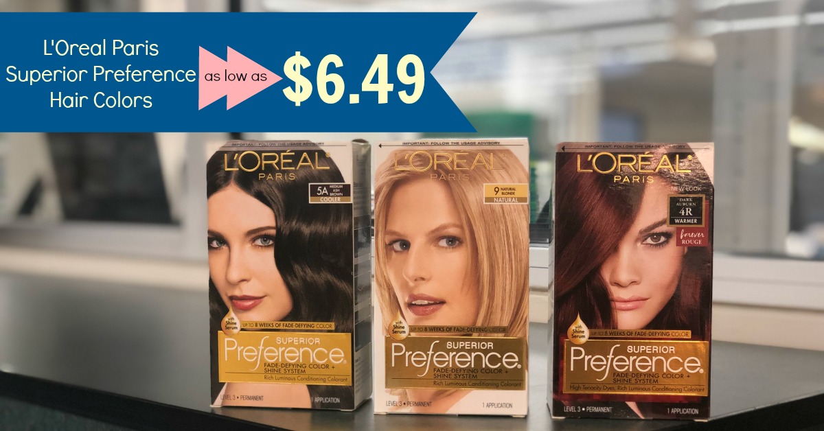 L'Oreal Paris Superior Preference Hair Colors as low as $ at Kroger!  (Reg $) - Kroger Krazy