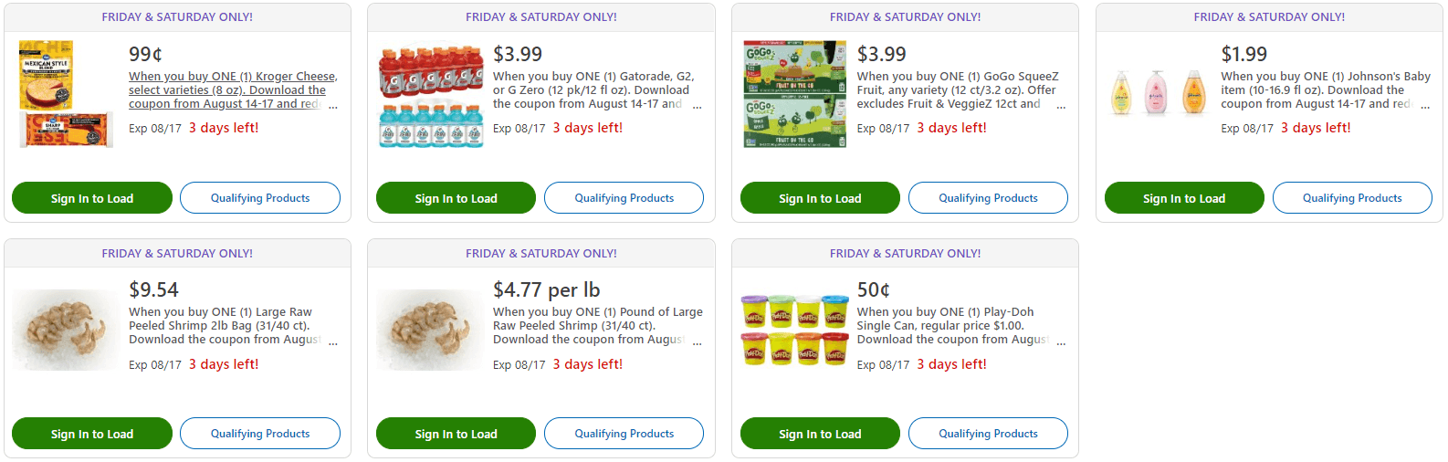 Last Day! Friday & Saturday Sales Redeem 5x Kroger Digital Coupons on