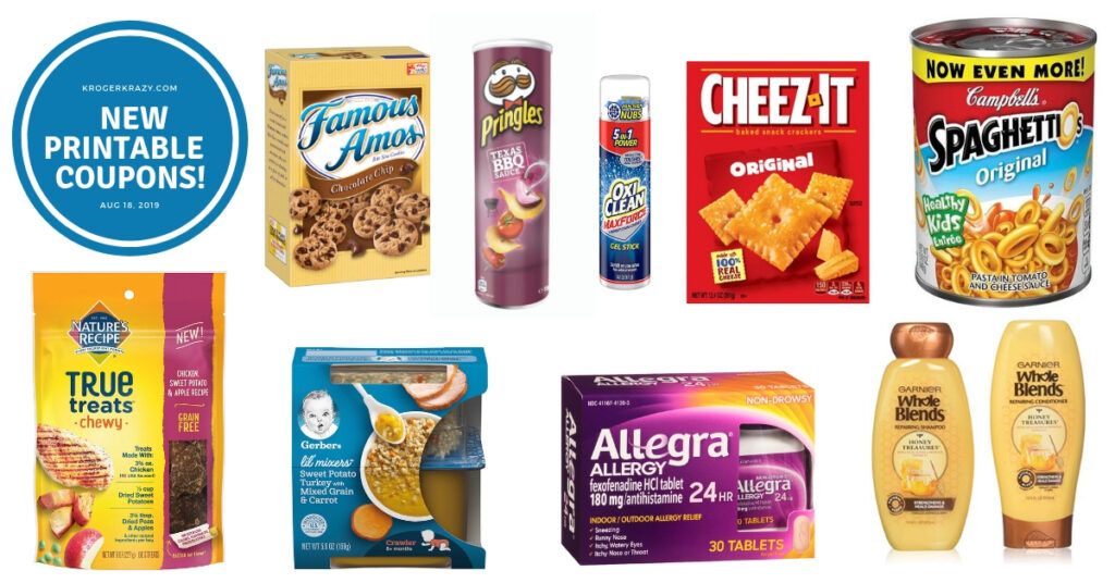 New Printable Coupons! Famous Amos, OxiClean, Schick, Gerber, Garnier ...