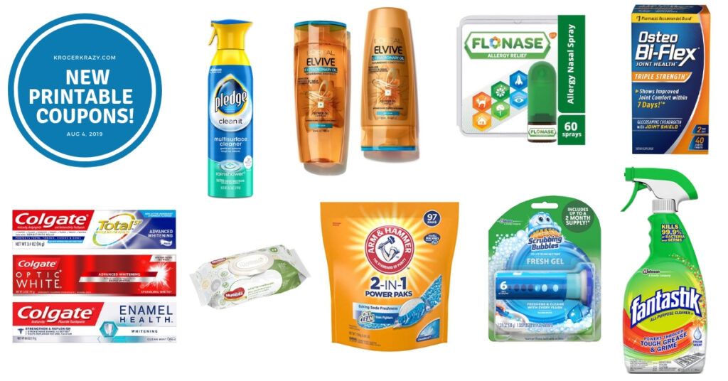 New Printable Coupons!! L'Oreal, Pledge, Scrubbing Bubbles, Huggies, Colgate AND MORE! - Kroger ...