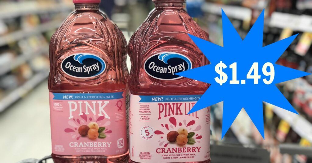Ocean Spray Juice Drinks (64 oz) ONLY 1.49 at Kroger! Kroger Krazy