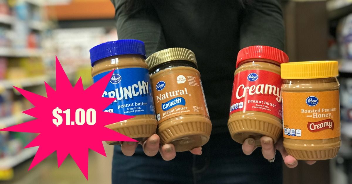 Last Day!! Stock up on Kroger brand Peanut Butter for ONLY 1.00