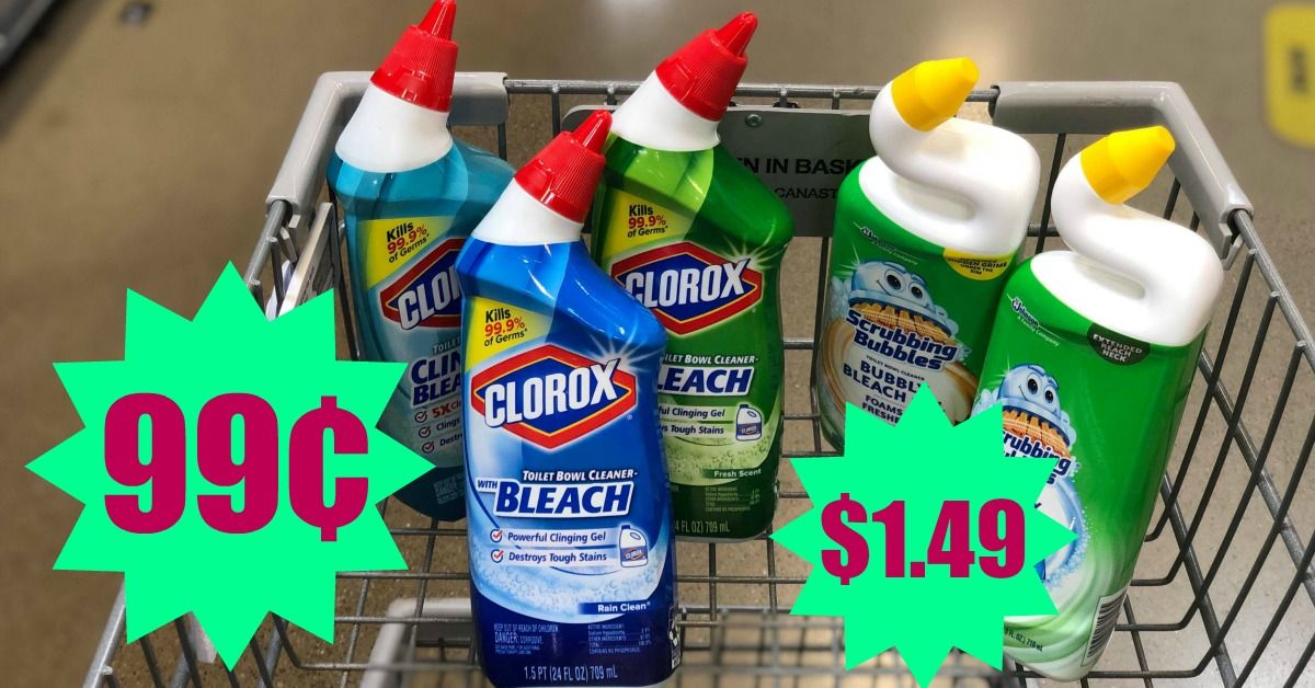 Clorox Toilet Bowl Cleaner ONLY 99¢ at Kroger (Scrubbing Bubbles 1.49