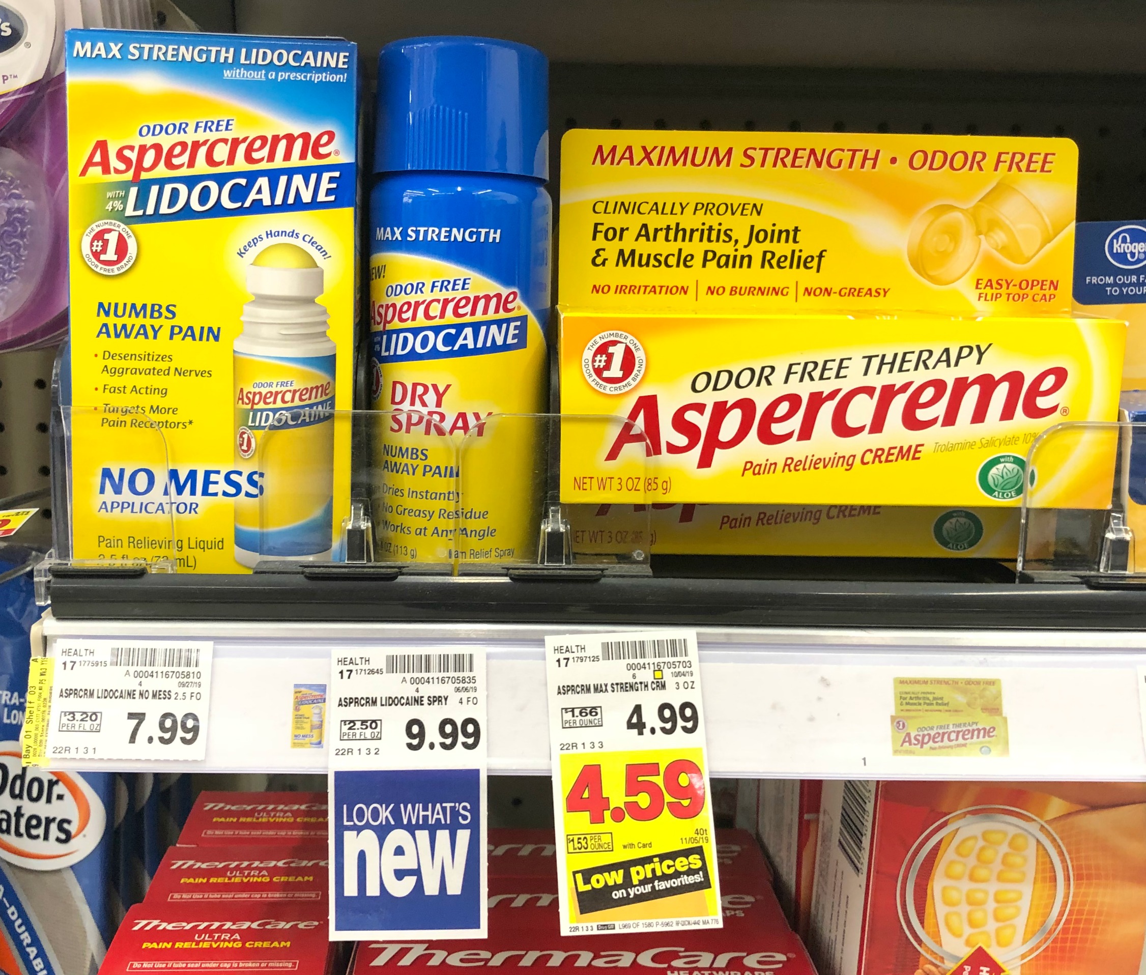 NEW Aspercreme Coupons Odor Free Therapy Items as low as 3.34 at