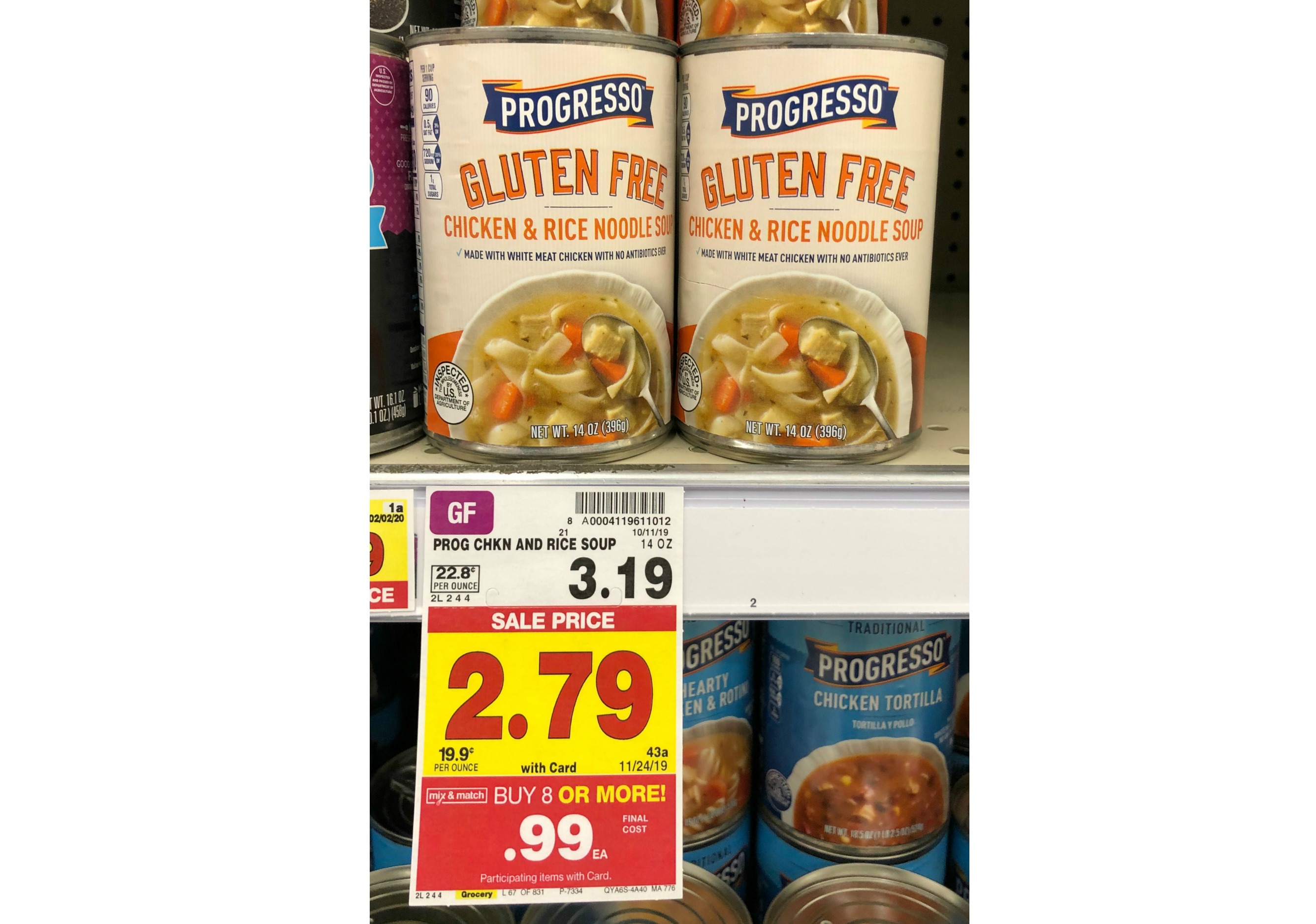 Progresso Gluten Free Chicken & Rice Noodle Soup, 14 oz - Kroger