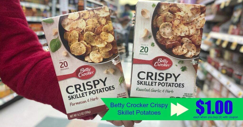 Betty Crocker Crispy Skillet Potatoes ONLY $1.00 each at Kroger (with ...