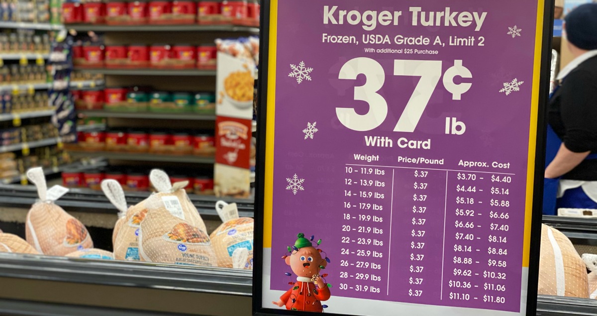 Kroger Thanksgiving Turkey RoundUp (prices vary by Region)!! Kroger