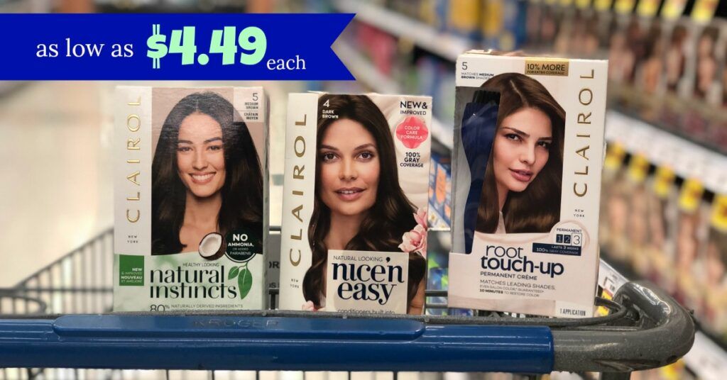 Clairol Hair Colors as low as 4.49 each at Kroger!! Kroger Krazy