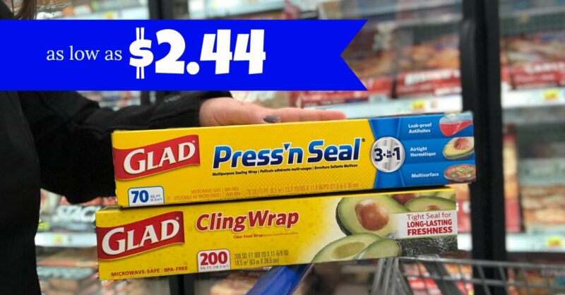 Glad Cling N Seal Plastic Food Wrap, 200 sf - Kroger