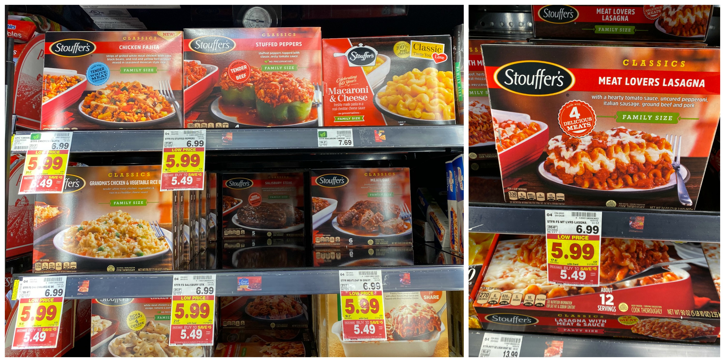 Stouffer’s Family Size Meals are JUST $2.49 at Kroger During Mega Event