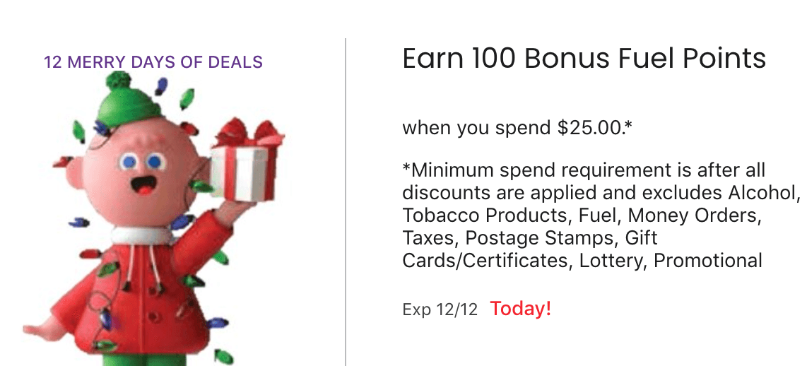 Kroger Fuel Points Merry Days