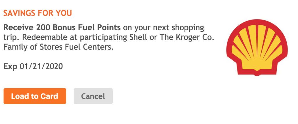 200 BONUS Fuel Points at Kroger & Shell Gas Stations! Did you get it ...