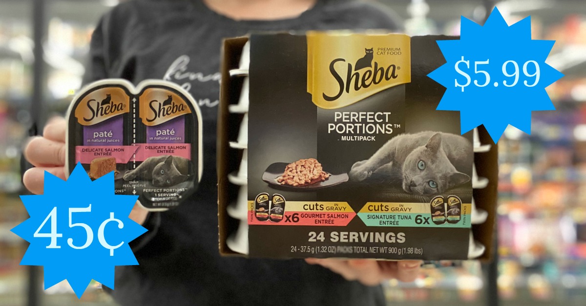 Sheba Perfect Portions Wet Cat Food as low as 0.45 each at Kroger