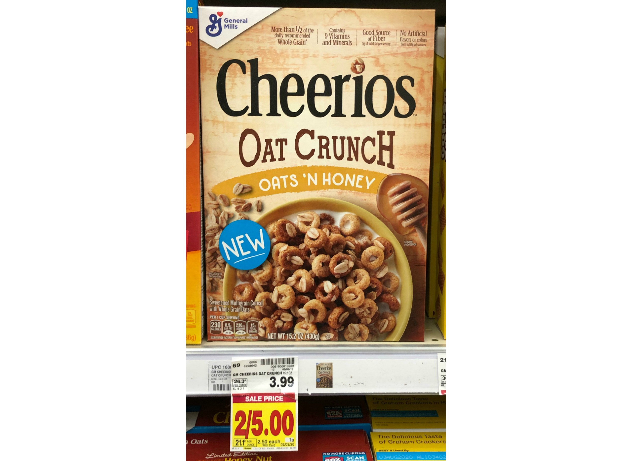 General Mills Cheerios Oat Crunch Cereal as low as $2.00 each at Kroger ...