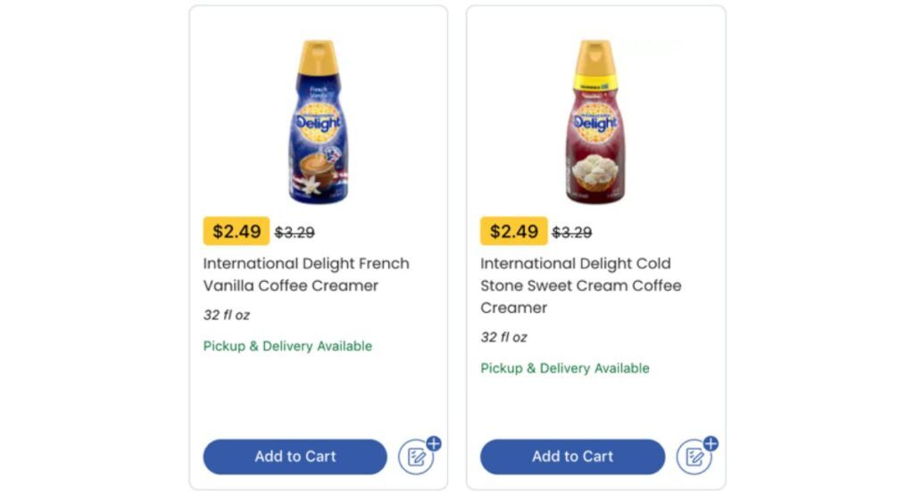 International Delight Creamers are JUST 1.99 each at Kroger!! Kroger
