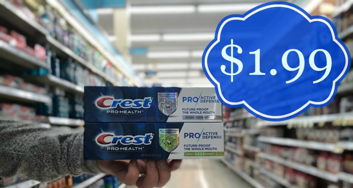 Crest Pro-Health Pro Active Defense Toothpaste is JUST $1.99 at Kroger ...
