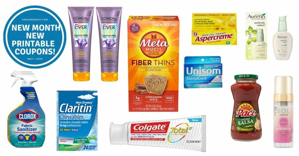 New Month! New Printable Coupons! L'Oreal, Aveeno, Clorox, Glad ...