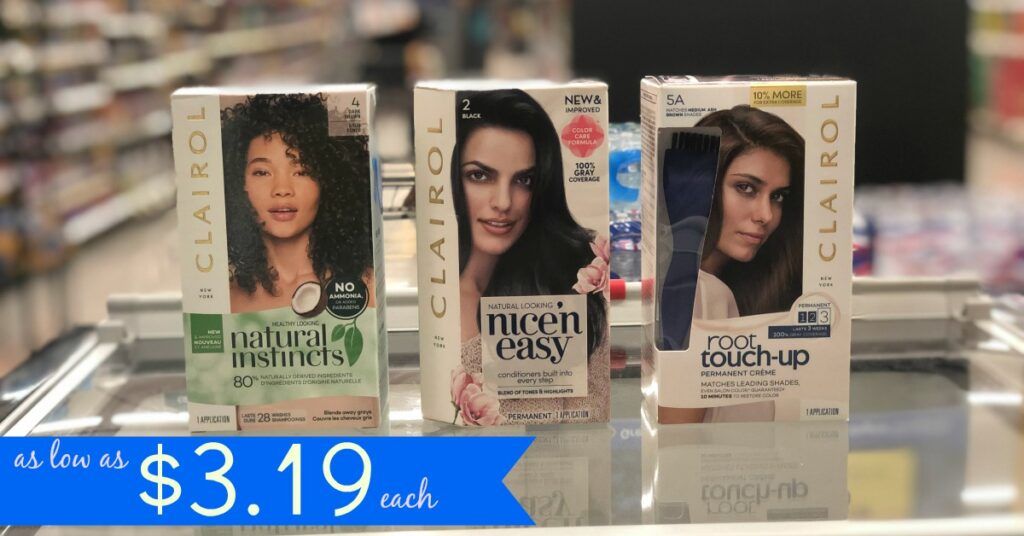 Clairol Hair Colors as low as 3.19 each at Kroger!! Kroger Krazy