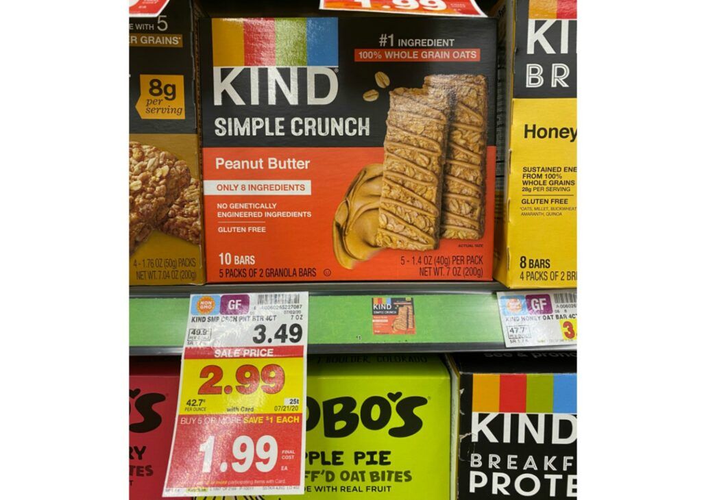 Kind Simple Crunch Bars as low as $0.74 each at Kroger!! - Kroger Krazy