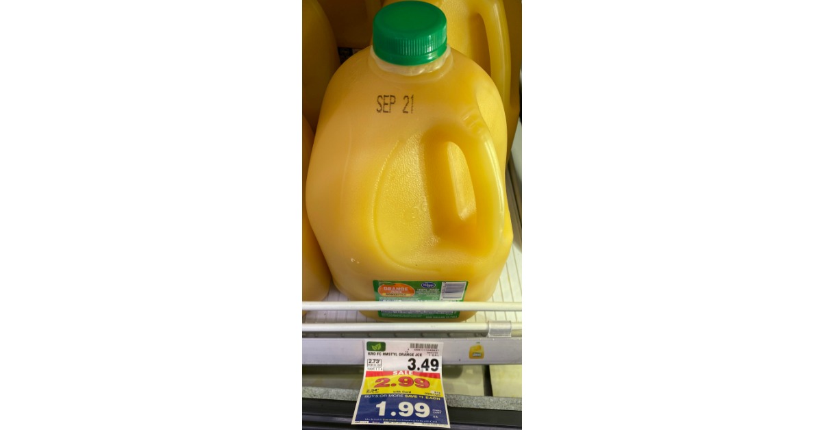 Grab Kroger Orange Juice for JUST $1.99 at Kroger! (Reg ...