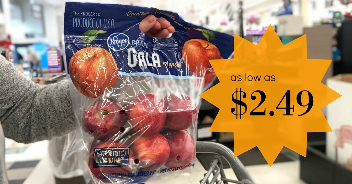 Kroger Brand bagged Apples are as low as $2.49 at Kroger! - Kroger Krazy