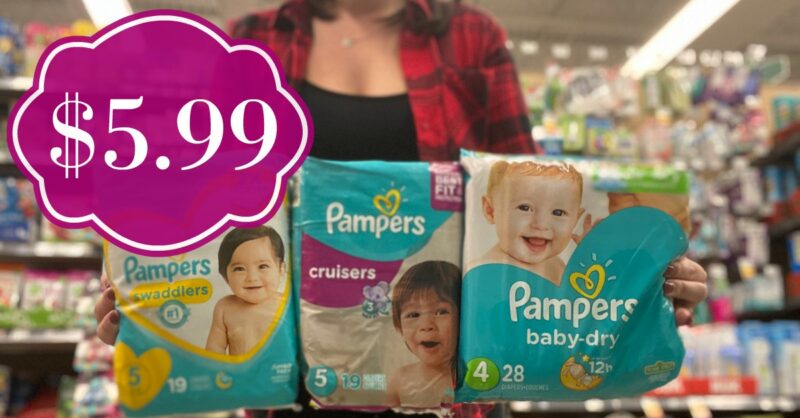 Pampers Diapers (Swaddlers, Baby-Dry or Cruisers) Bags are JUST $5.99 ...
