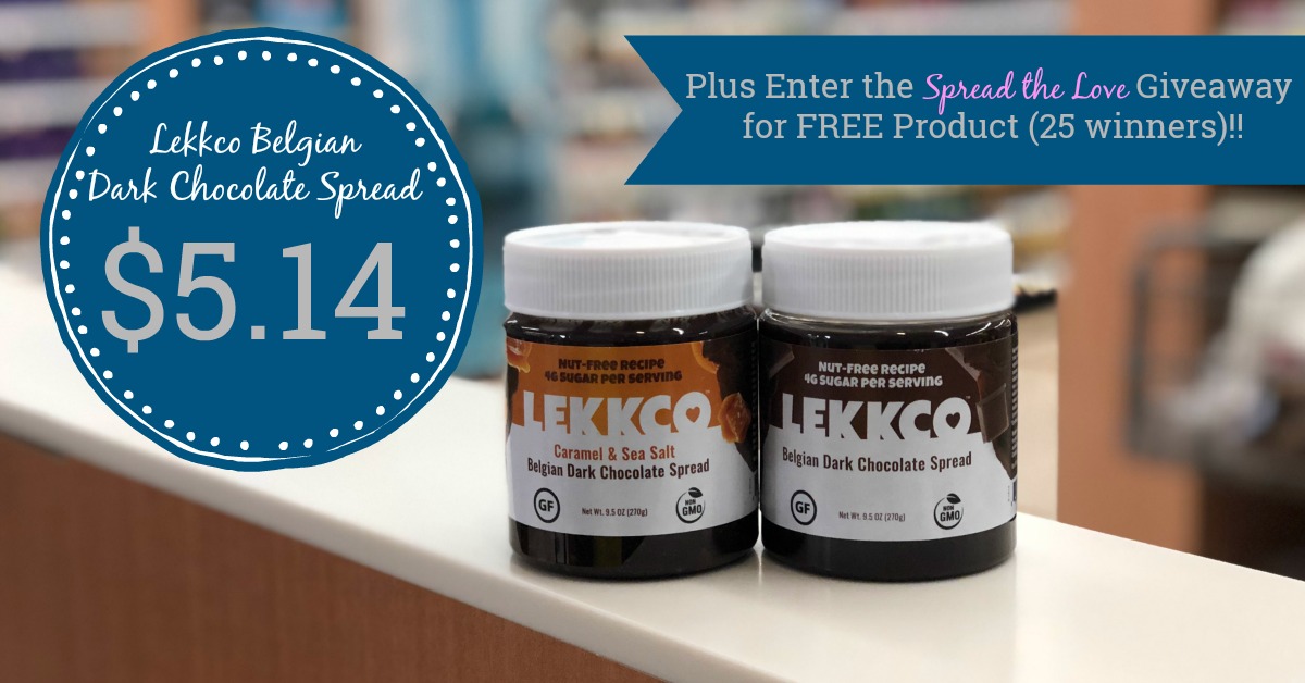 Lekkco Belgian Dark Chocolate Spread Deal At Kroger Enter Giveaway To Win Free Product Kroger Krazy
