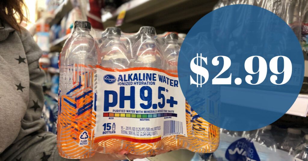 Kroger brand Alkaline Water is JUST $2.99!! (Reg Price $4.99) - Kroger