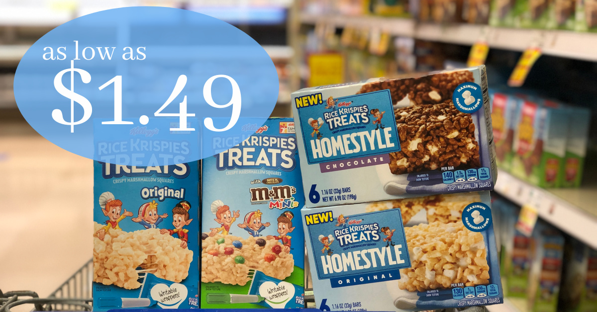 Kellogg S Rice Krispies Homestyle Treats Are As Low As 1 49 At Kroger Kroger Krazy