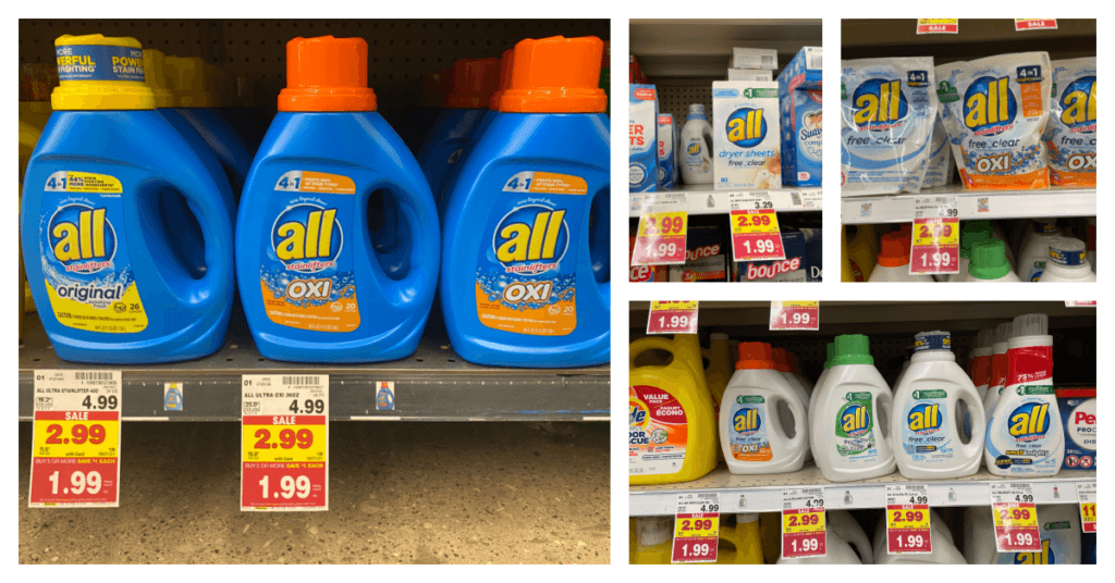 NEW all Coupon | Laundry Products ONLY $0.99 with Kroger Mega Event ...