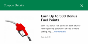 Bonus Kroger Fuel Points