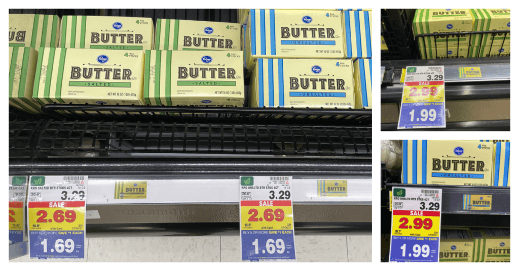 Kroger brand Butter is as low as 1.69 During Mega Event! Kroger Krazy