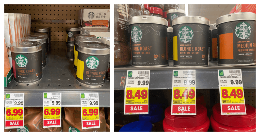 Starbucks Premium Instant Coffee is as low as 1.99 at Kroger (Reg 9.