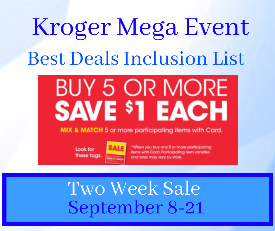 Kroger Buy 5 Save 5 Mega Event Kroger Krazy