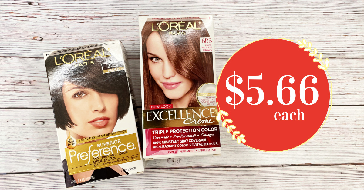 L'Oreal Hair Colors are $ each at Kroger with Buy 2, Get 1 FREE Sale!!  - Kroger Krazy
