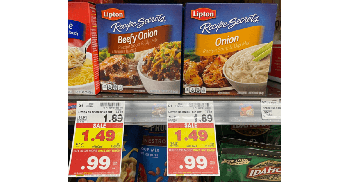 Lipton Recipe Secrets Kroger
