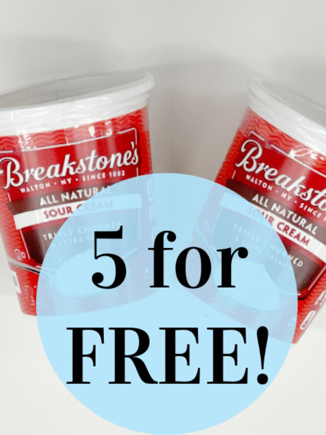 5 FREE Breakstone’s Sour Cream Tubs at Kroger!!