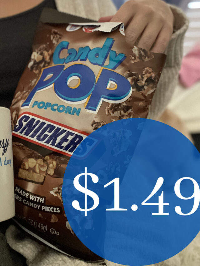 Candy Pop or Cookie Pop Popcorn is ONLY $1.49 at Kroger