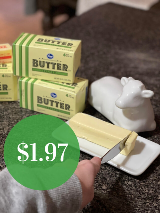 Kroger Brand Butter is ONLY $1.97!!!